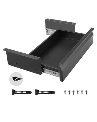 VEVOR Tiroir coulissant sous bureau 440x223x101mm charge 5kg.