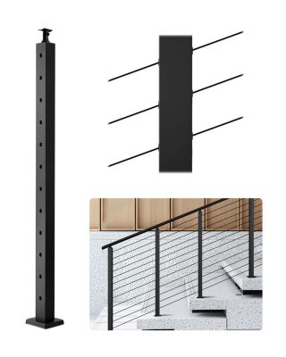 VEVOR Poteau de Garde corps Câble 1067x50 8x50 8 mm 1JZLGZXHS106W3XAA001V0