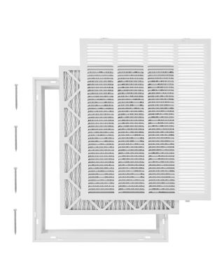 VEVOR Grille retour air avec filtre 50x63cm acier.