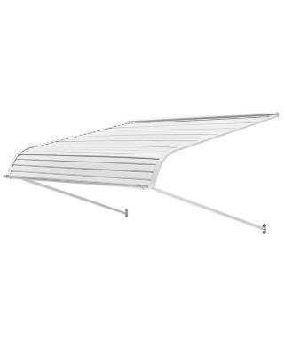 VEVOR Auvent porte entrée 122x106.6cm, alu, protection soleil.