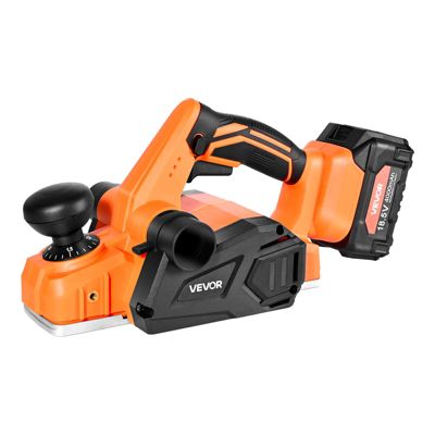VEVOR Rabot Électrique sans Fil Raboteuse à Bois à Main 82 mm avec Batterie 4 Ah