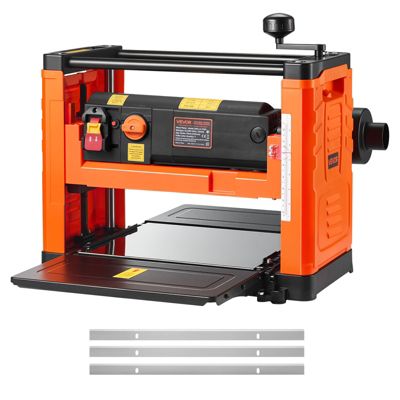 VEVOR Raboteuse Électrique 3 Lames 2 Vitesses Bois Dur et Tendre 33 cm