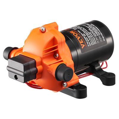 VEVOR Pompe à eau à membrane 12V 1 8 GPM 6 81 min 3 chambres pressostat auto 60 PSI.