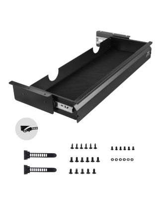 VEVOR Tiroir coulissant sous bureau 740x235x107mm charge 5kg.