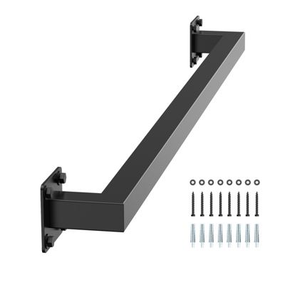 VEVOR Rampe d'Escalier Murale Main Courante Fer 1215 mm 113 4 kg Tube Carré