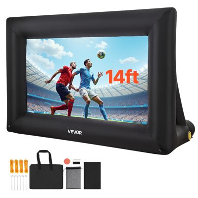 Vevor Ecran Projection Gonflable 427cm, 16:9. 600d Lavable, Sac Rangement. Pour Extérieur, Cinéma Maison - vue 2