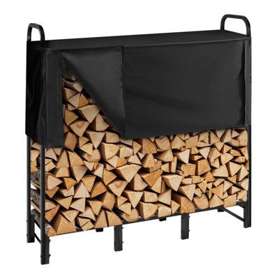 VEVOR Support à bois de chauffage 1220 x 320 x 1180 mm avec housse imperméable