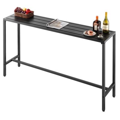 VEVOR Table de Bar Haute Extérieur 160x37 5 cm avec Plateau Étanche pour Patio - vue 9