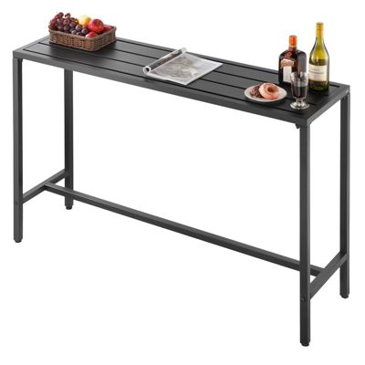 Table de Bar Haute Extérieur VEVOR 140 x 375 cm Table à Manger Rectangulaire Plateau Étanche Mobilier de Jardin Intérieur - vue 10