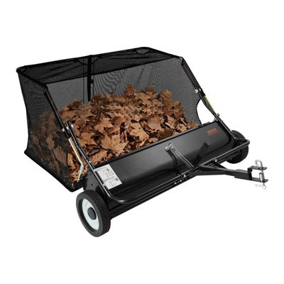 VEVOR Balayeuse à Gazon Tractée Balai Ramasseur 122 cm 566 Hauteur Réglable - vue 10