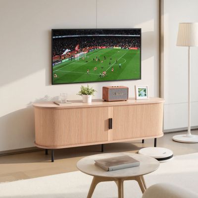 VEVOR Meuble TV console de divertissement bohème 1473x401x551 mm charge 159 kg