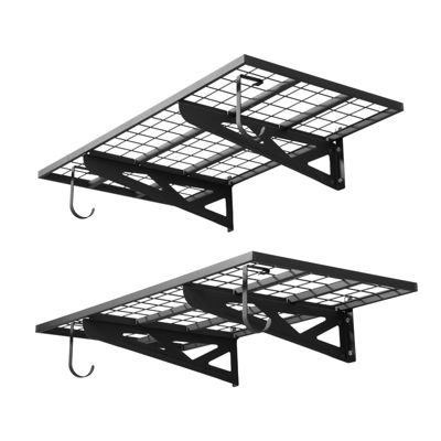 VEVOR Étagère Murale Garage Rangement 2 Niveaux 122x62 cm Charge Totale 227 kg - vue 10