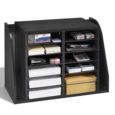 VEVOR Organisateur de Bureau Trieur à 12 Cases Rangement Vertical Latéral