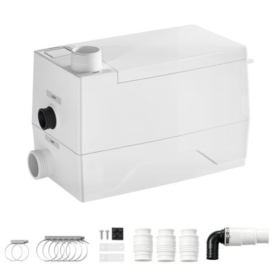VEVOR Pompe Relevage Douche 120 /min Levage 8 Eaux Grises 3 Entrees Separation Eau electricite