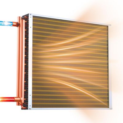 VEVOR Échangeur Chaleur Air Eau à Ailettes 559x559 mm 55 6 kW Tubes Cuivre CVC