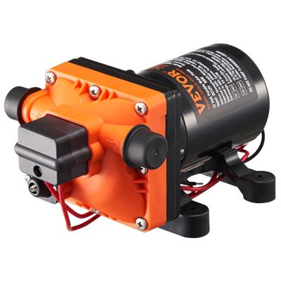 VEVOR Pompe à eau à membrane 12V 3 GPM 11 36 min 4 chambres pressostat auto 55 PSI.