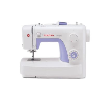 Machine à coudre SINGER Simple 3232 blanche 40 points avec enfile-aiguille automatique