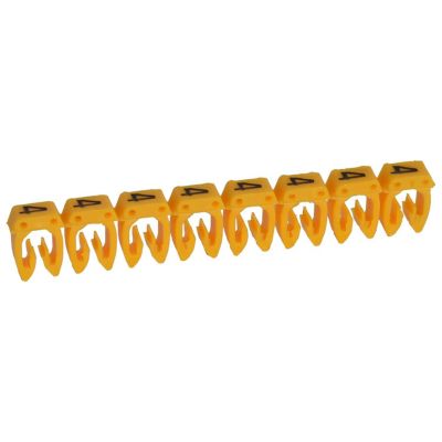 038104 Legrand - Boite De 1000 Repères Cab 3 Pour Fils 0,15mm² à 0,5mm² - Marquage Chiffre 4 Jaune