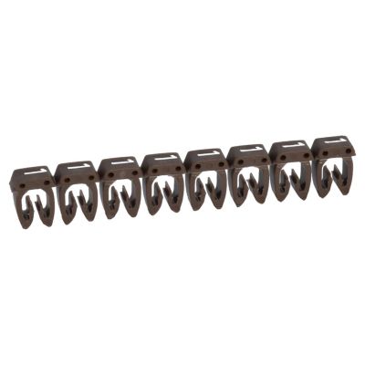 038221 Legrand - Boite De 1200 Repères Cab 3 Pour Fils 1,5mm² à 2,5mm² - Marquage Chiffre 1 Brun