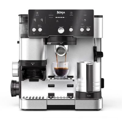 Ninja Cafetière expresso Luxe Café Essential ES501EU 2L 9 bars avec moulin intégré et mousseur Noir - vue 4