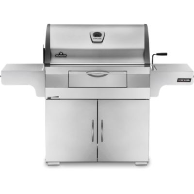 Barbecue charbon de bois Napoleon Prestige Pro 605 86 x 46 cm argent - Napoleon