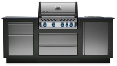 Cuisine extérieure Napoléon Oasis Compact avec barbecue Prestige 500 et 1 brûleur Sizzle Zone