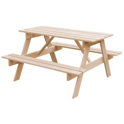 Table Enfant en Bois 90x90xH50 cm M018 1 Timbela