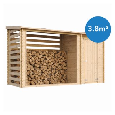 Abri de jardin en bois TIMBELA 348x146 cm Pin / épicéa Ep. 19 mm M205