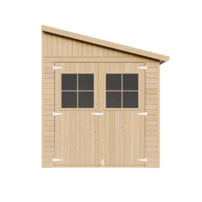 Abri de Jardin en Bois (avec paroi latérale) - 6 m2 - M339A - Timbela