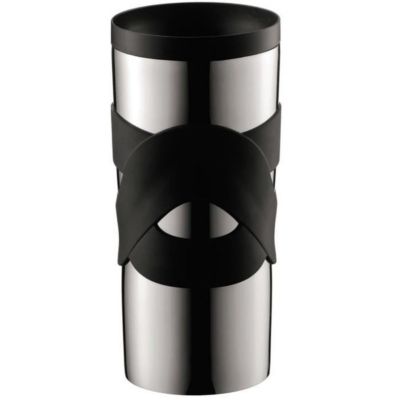 Bodum Mug de voyage 0,35 L inox double paroi noir modèle 11043-01 Gris - vue 3