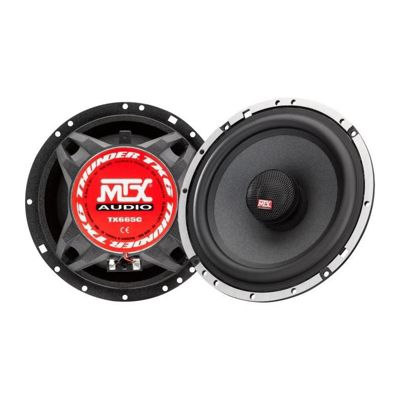 MTX TX665C Haut-parleurs voiture Coaxiaux 16,5cm 2 voies 90W RMS 4O Chassis alu Tweeters neodyme dome soie Membrane pulpe celulo Gris - vue 2