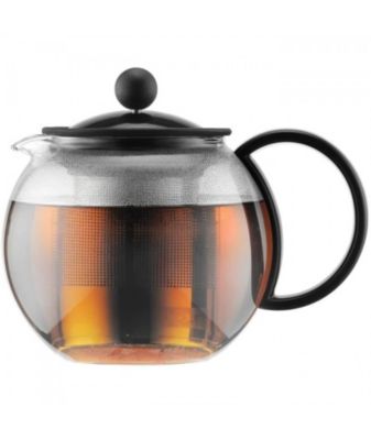 ASSAM - Théiere a piston BODUM , couvercle plastique, filtre en inox, 0.5 l