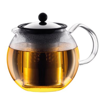 Bodum Théière 0,5 L en verre avec filtre inox - Assam Gris - vue 3