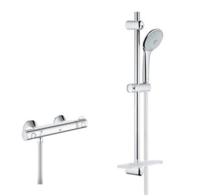 Set Mitigeur Thermostatique de Douche + Ensemble de douche complet 3 jets EUPHORIA 110  (34840000-EUPHORIA3)