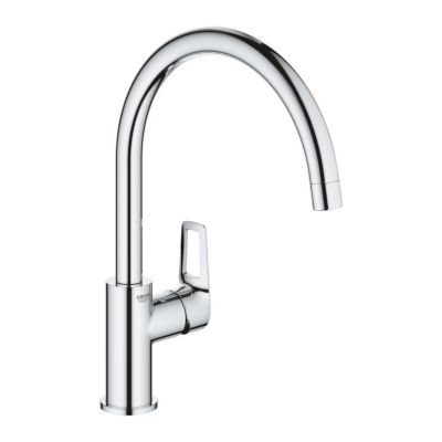 Bauloop Mitigeur monocommande évier col de cygne, Chrome (G-31368001)