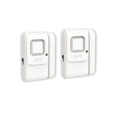 KYF Lot de 2 mini alarmes portefenêtre avec fonction carillon - vue 2