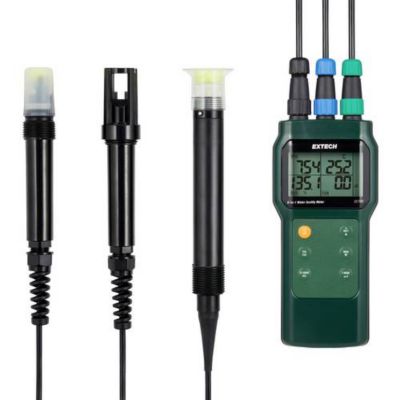 Extech EC700 appareil de mesure qualité de l'eau 6-en-1 pH, conductivité, salinité, TDS, DO optique, température