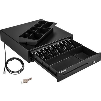 Tiroir caisse 41cm manuauto 5 billets8 pièces RJ11RJ12 POS