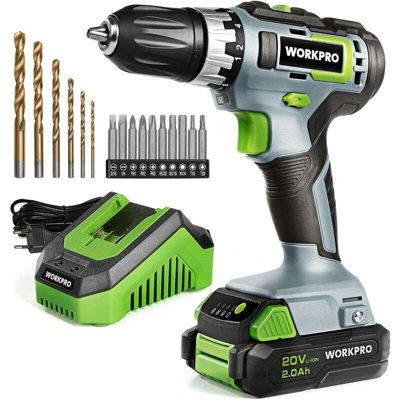 Perceuse visseuse workpro general sans fil 25.0 Nm 20 V