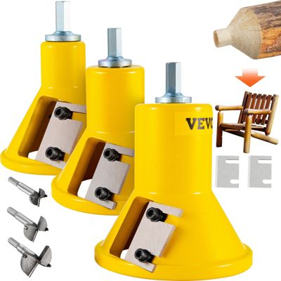 VEVOR Embouts tenonneuse 25 43850 8 mm tenons coniques aluacier. Lames droites menuiserie bricolage.