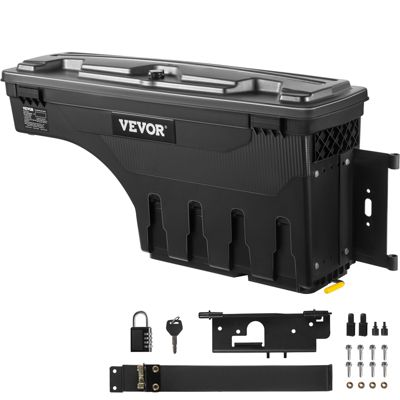 VEVOR Boîte rangement lit camion 34 kg 25 . Acier . Organise le lit de votre pick up.