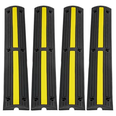 VEVOR Rampe protection câble 4PCS passage câble sol 1 canal 3x2 cm charge 8164 kg.