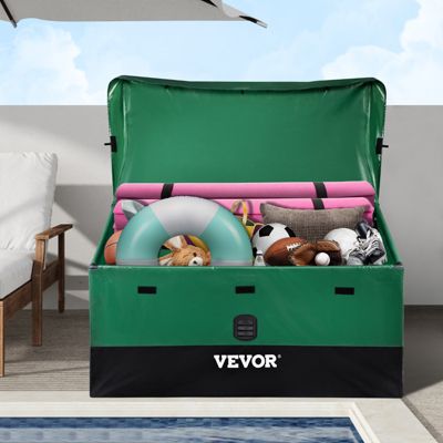VEVOR Boîte de Rangement Extérieur Étanche Bâche PE Imperméable 122x63x75cm