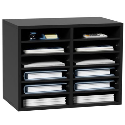 VEVOR Organisateur bureau bois 52x30 5x41 cm 12 compartiments courrier. .