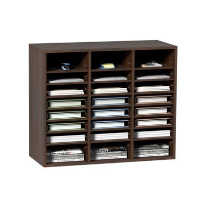 VEVOR Organisateur bureau bois 74x30 5x62 cm 24 compartiments courrier. .