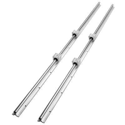 VEVOR Rails linéaires SBR16 1500mm 2PCs avec 4 blocs SBR16UU pour machines automatisées routeurs CNC imprimantes 3D.