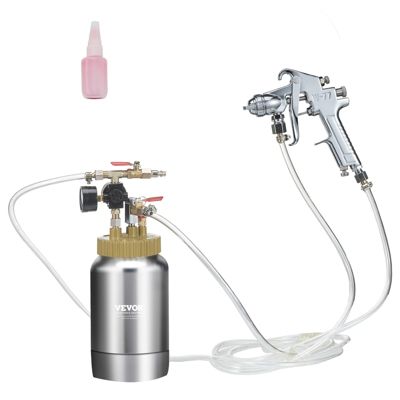 VEVOR Pistolet à peinture portable pression max 45 PSI buse 1.8mm pour décoration intérieure.