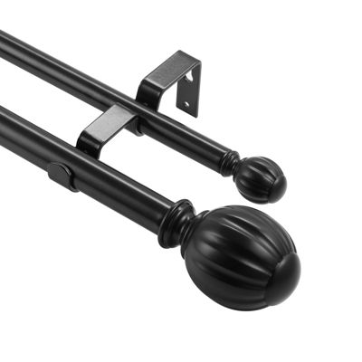 VEVOR Tringle rideau double extensible 92 183 cm. Fer charge 13 6 kg .