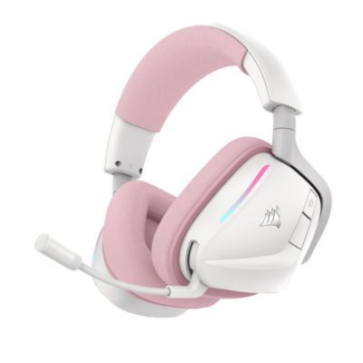 Casque gaming sans fil CORSAIR Void v2 Wireless Bluetooth 50mm Rose blanc