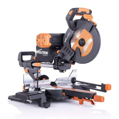 Scie a onglet evolution r255sms db 25.5 cm bois et plastique electrique